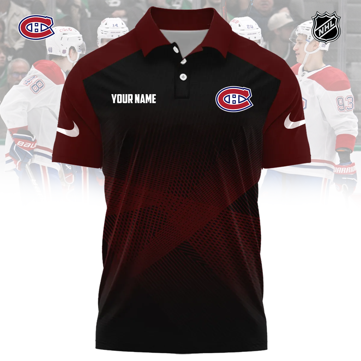 NHL x MON Sport Custom Name Premium Polo Shirt HLP 060426 HLPHUONG 1