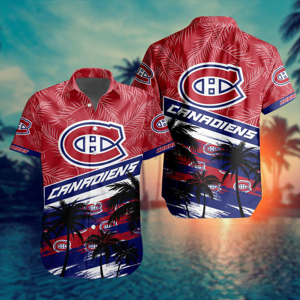 NHL x MON Team Palms Hawaiian Shirt HLP 50426 HLPHUONG