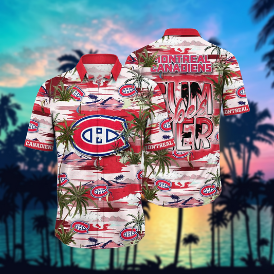 NHL x MON Team Summer Hawaiian Shirt HLP 50426 HLPHUONG