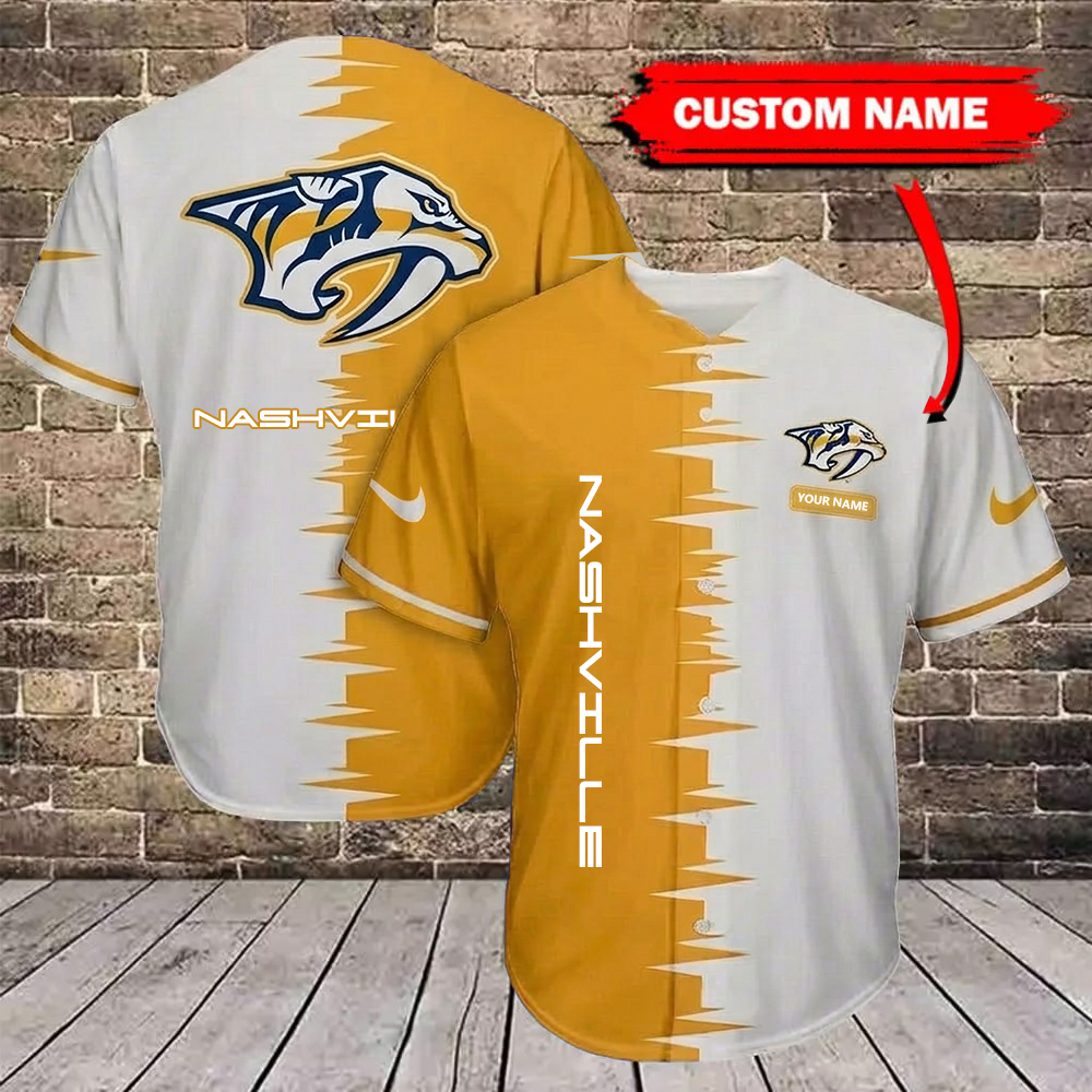 NHL x NAS Bicolour Custom Name Baseball Jersey HLP 080426 LBN