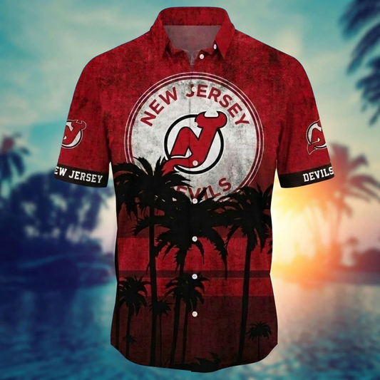 NHL x NJ Coconut Beach Hawaiian Shirt HLP 40426 LBN