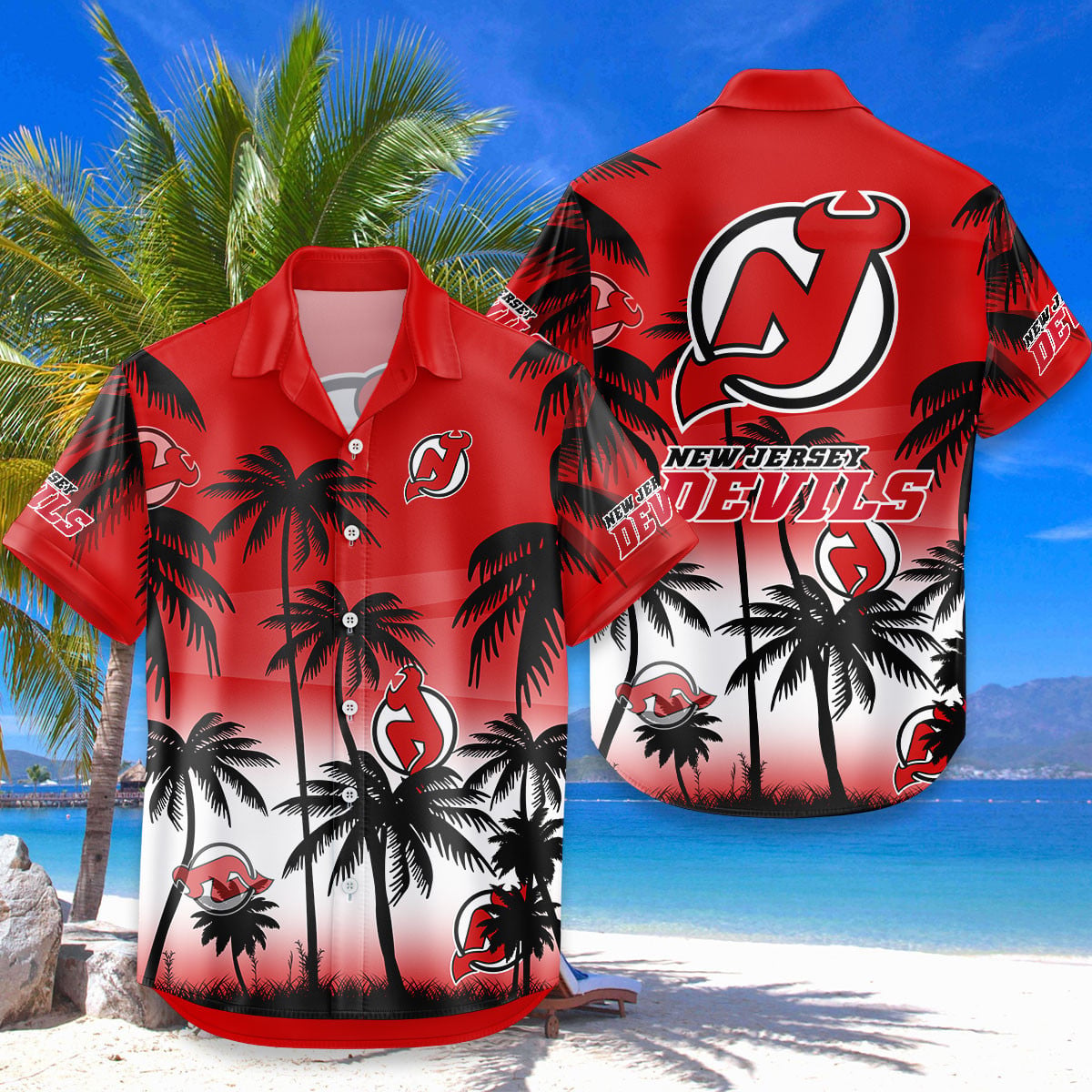 NHL x NJ Coconut Tree Hawaiian Shirt HLP 080426 HLPHUONG