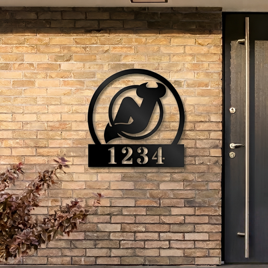 NHL x NJ Custom Address Metal Sign HLP 40526 HLPHUONG