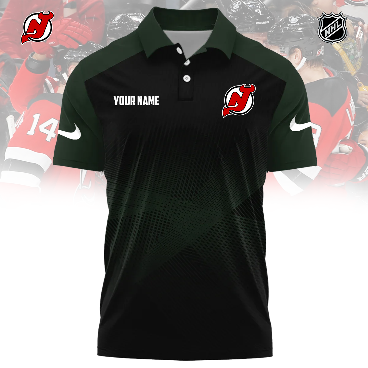 NHL x NJ Sport Custom Name Premium Polo Shirt HLP 060426 HLPHUONG