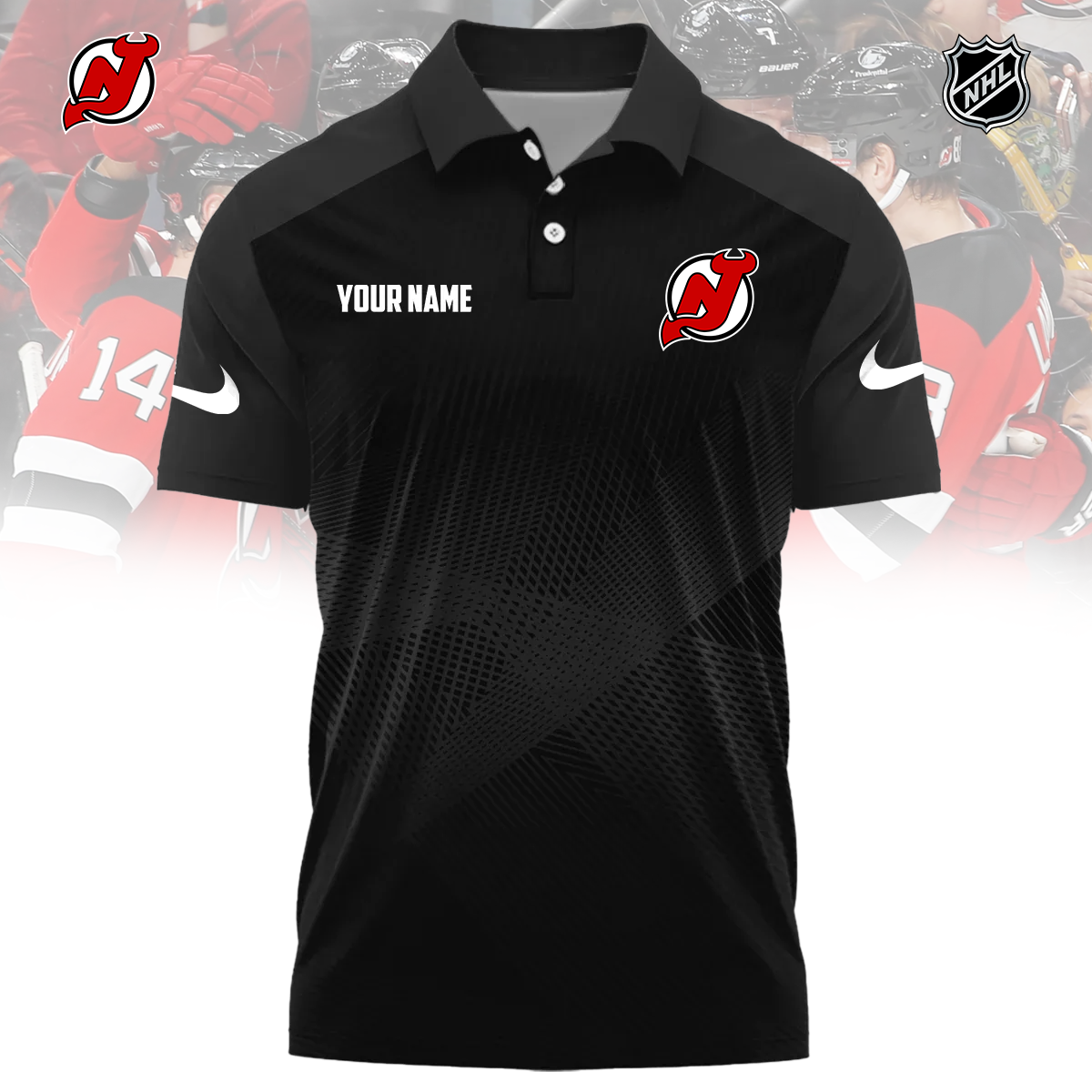 NHL x NJ Sport Custom Name Premium Polo Shirt HLP 060426 HLPHUONG