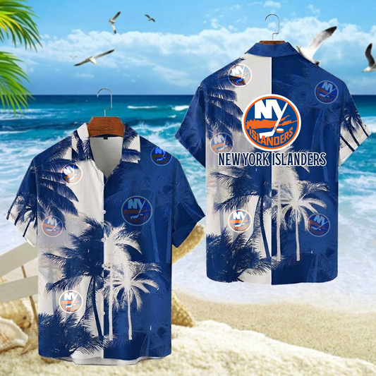 NHL x NYI Palm Trees Hawaiian Shirt HLP 30426 LBN