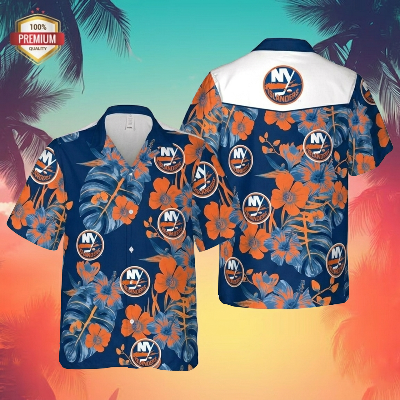 NHL x NYI Tropical Hawaiian Shirt HLP 60426 LBN