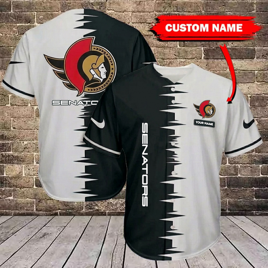 NHL x OTT Bicolour Custom Name Baseball Jersey HLP 080426 LBN