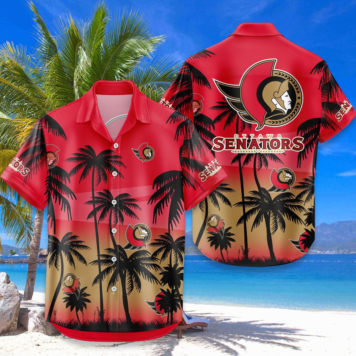 NHL x OTT Coconut Tree Hawaiian Shirt HLP 080426 HLPHUONG