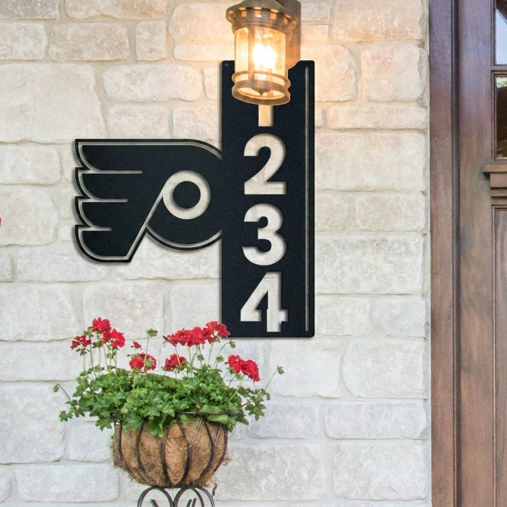 NHL x PHI Custom Address Metal Sign HLP 40526 LBN