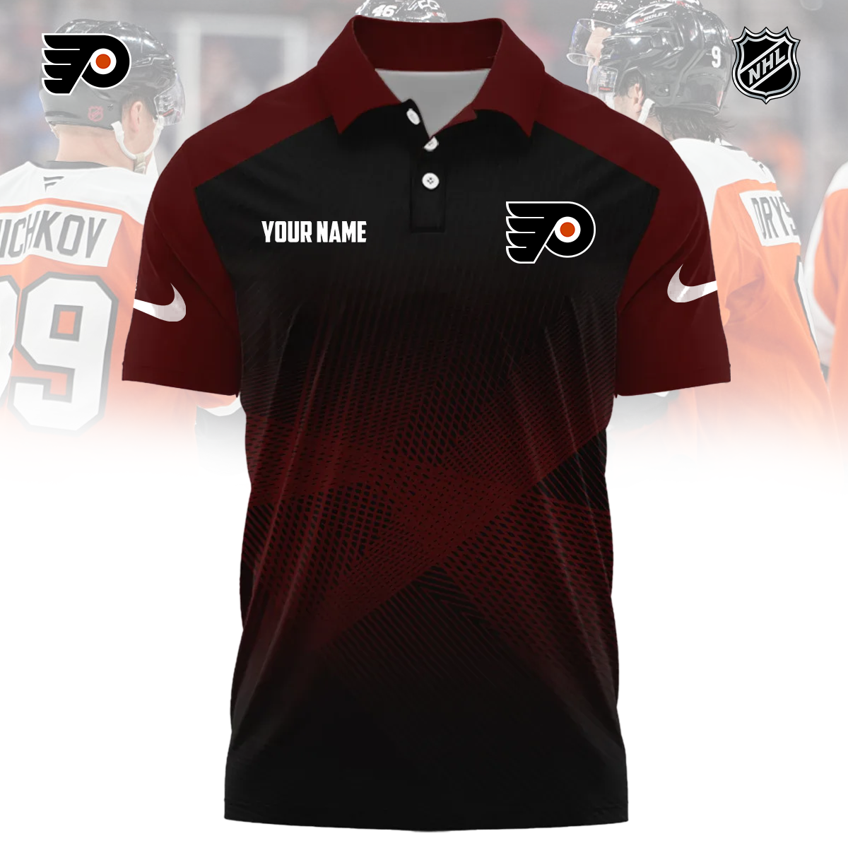 NHL x PHI Sport Custom Name Premium Polo Shirt HLP 060426 HLPHUONG 1