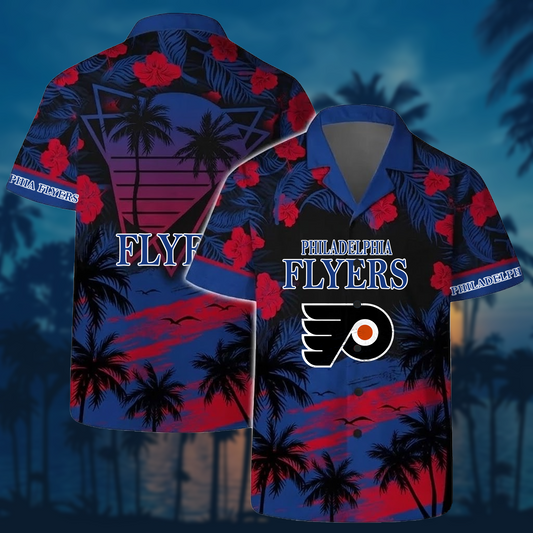 NHL x PHI Sunset Hawaiian Shirt HLP 40426 HLPHUONG