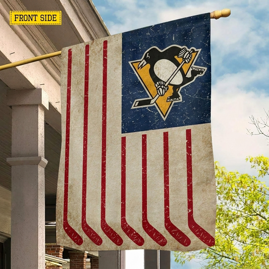 NHL x PIT Hockey Lover House Flag HLP 070526 LBN