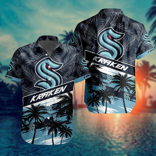 NHL x SEA Team Palms Hawaiian Shirt HLP 50426 HLPHUONG