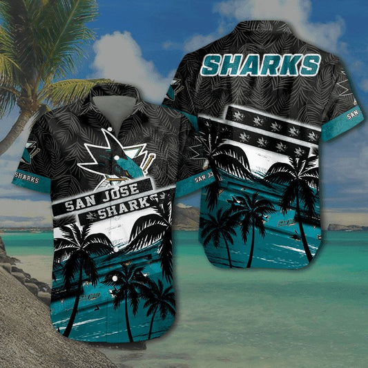 NHL x SJ Coconut Tree Hawaiian Shirt HLP 00426 LBN