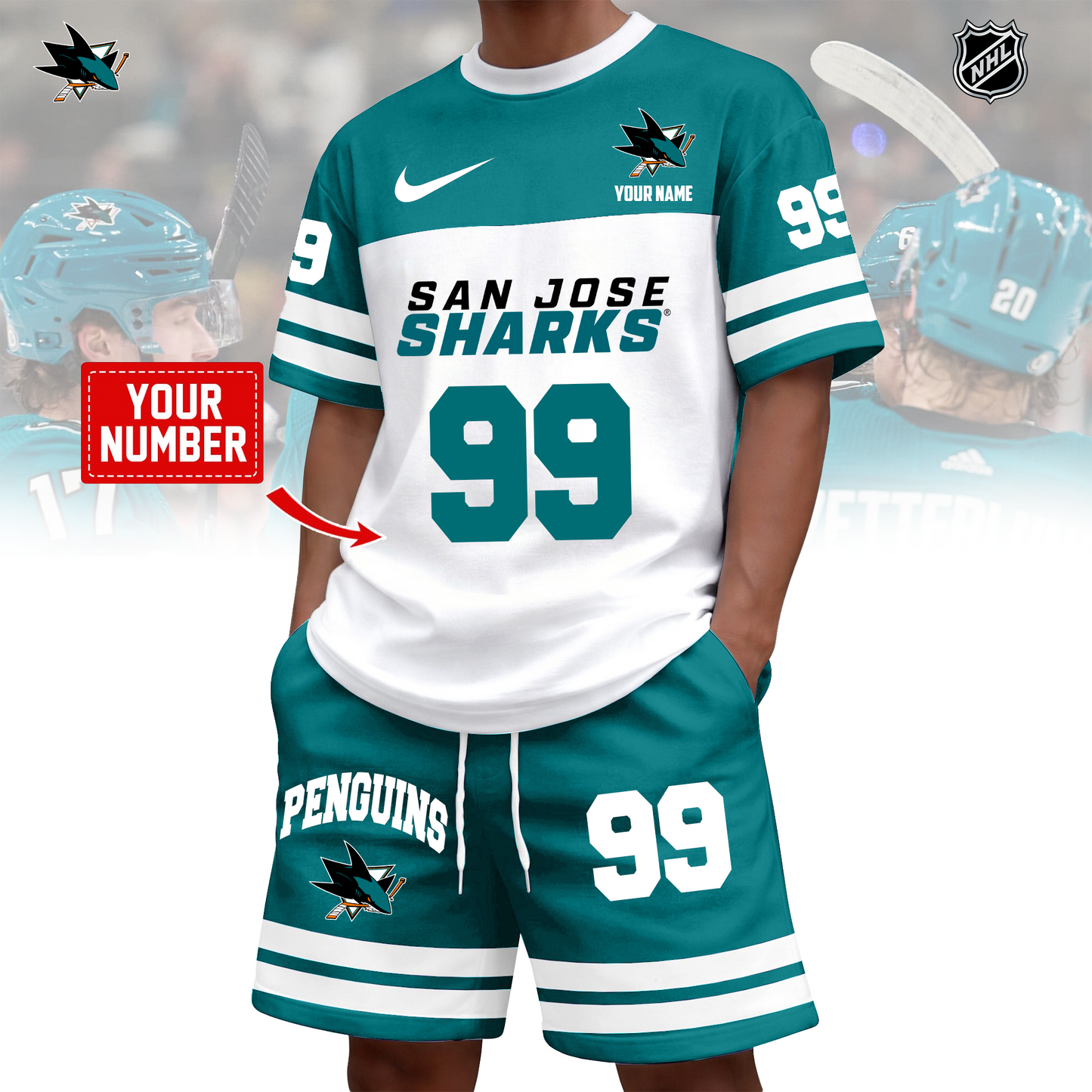 NHL x SJ Custom 3D T-Shirt Set HLP 020426 HLPHUONG 1