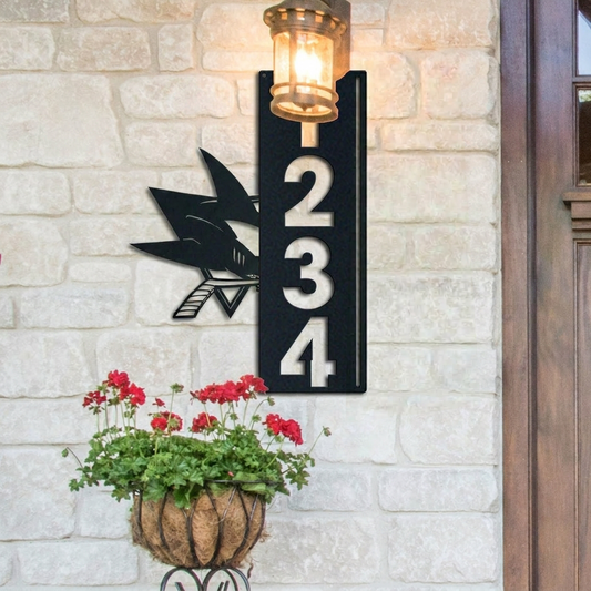 NHL x SJ Custom Address Metal Sign HLP 40526 LBN