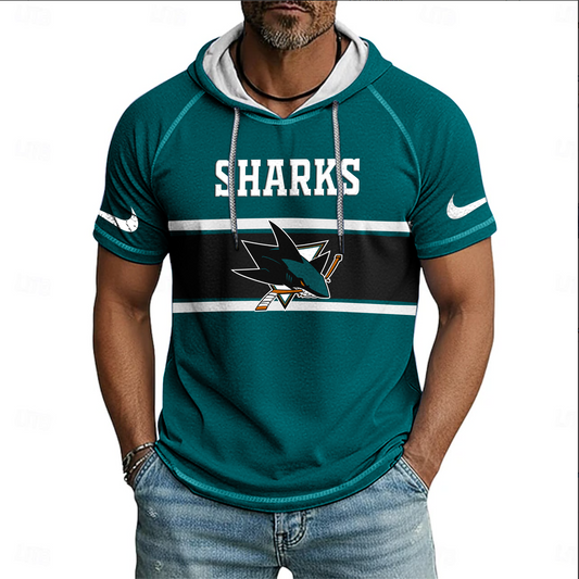 NHL x SJ Hooded Short Sleeve Shirt HLP 070426 HLPHUONG 1