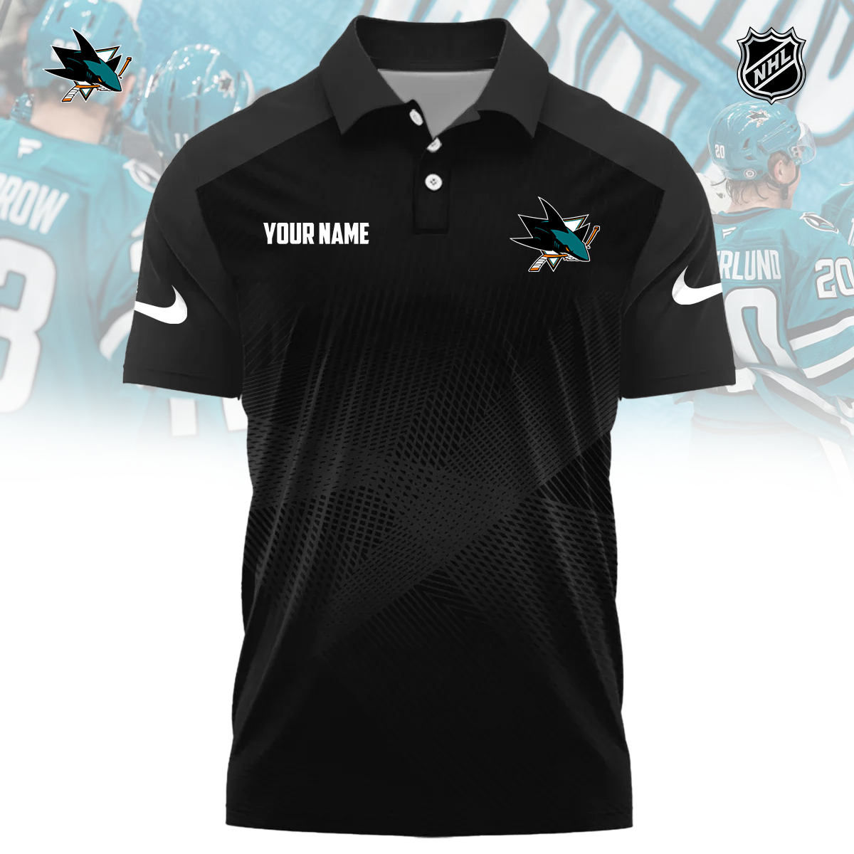 NHL x SJ Sport Custom Name Premium Polo Shirt HLP 060426 HLPHUONG