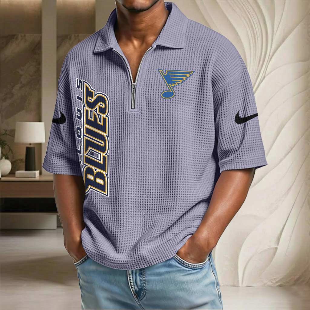 NHL x SLB Waffle Half-Zip Polo Shirt HLP 070326 HLPHUONG