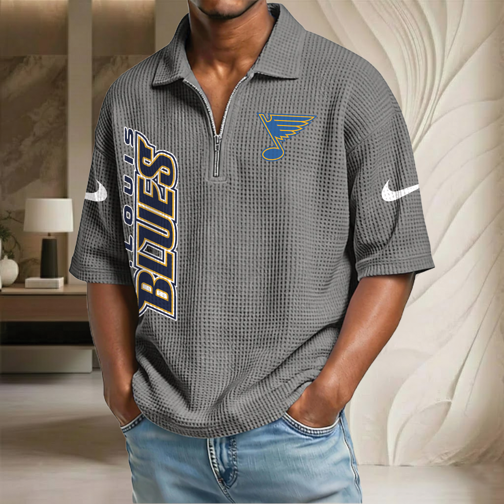 NHL x SLB Waffle Half-Zip Polo Shirt HLP 070326 HLPHUONG