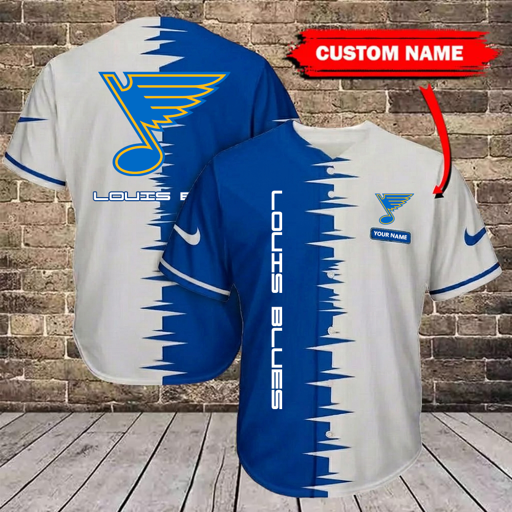 NHL x STL Bicolour Custom Name Baseball Jersey HLP 080426 LBN