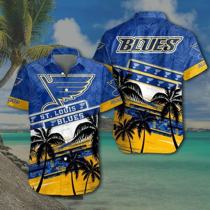 NHL x STL Coconut Tree Hawaiian Shirt HLP 00426 LBN