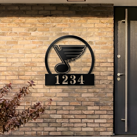 NHL x STL Custom Address Metal Sign HLP 40526 HLPHUONG