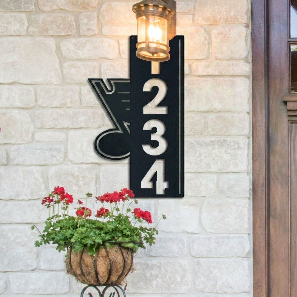 NHL x STL Custom Address Metal Sign HLP 40526 LBN