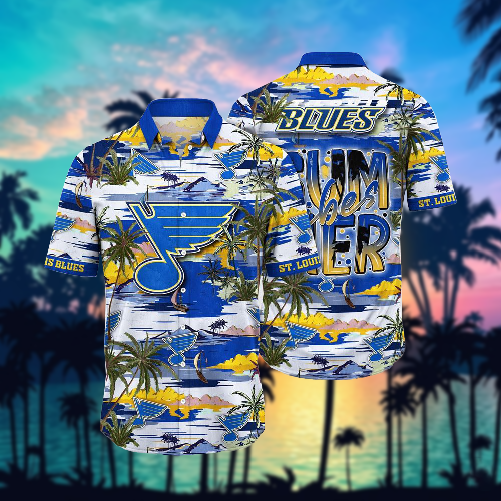 NHL x STL Team Summer Hawaiian Shirt HLP 50426 HLPHUONG