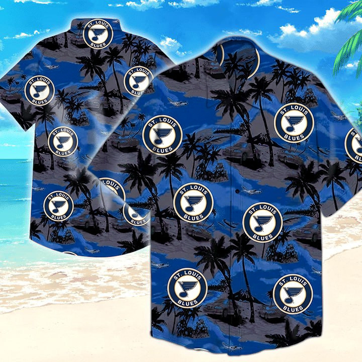 NHL x STL Team Tropical Pattern Hawaiian Shirt HLP 50426 LBN