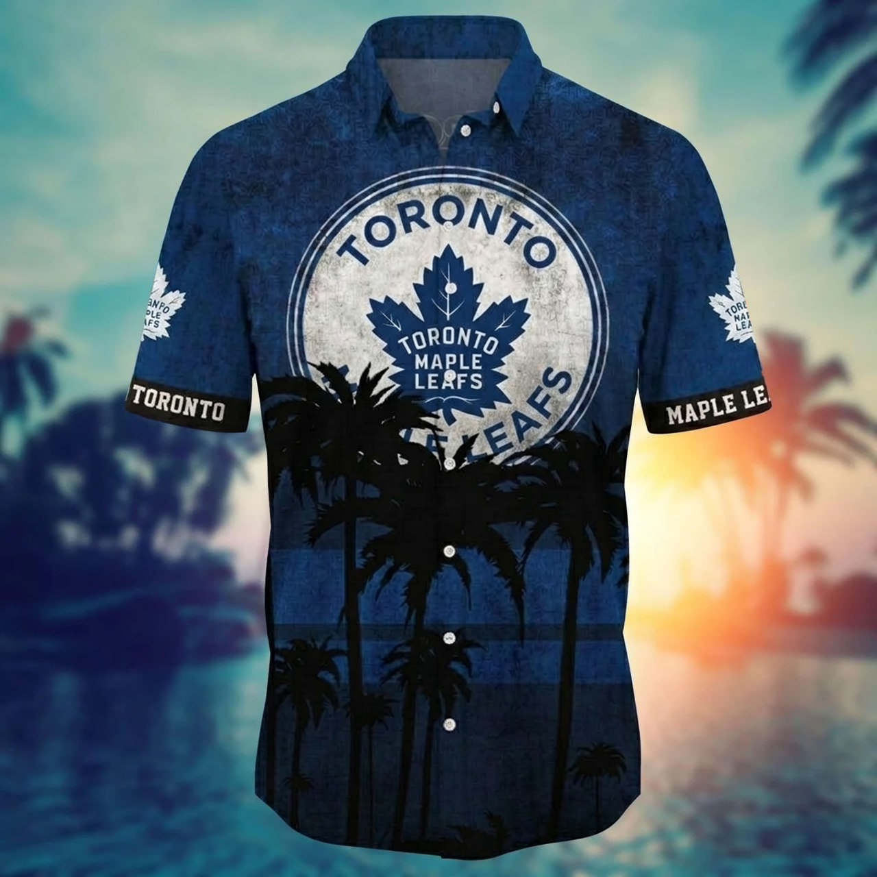NHL x TOR Coconut Beach Hawaiian Shirt HLP 40426 LBN