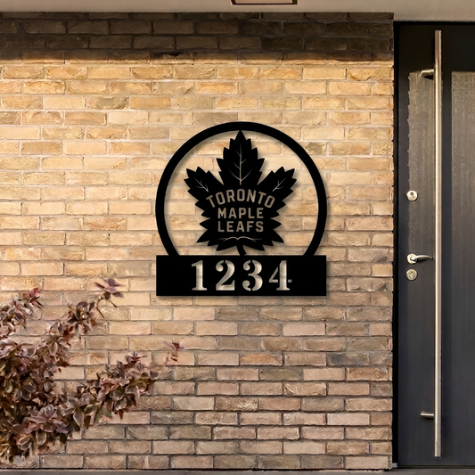 NHL x TOR Custom Address Metal Sign HLP 40526 HLPHUONG