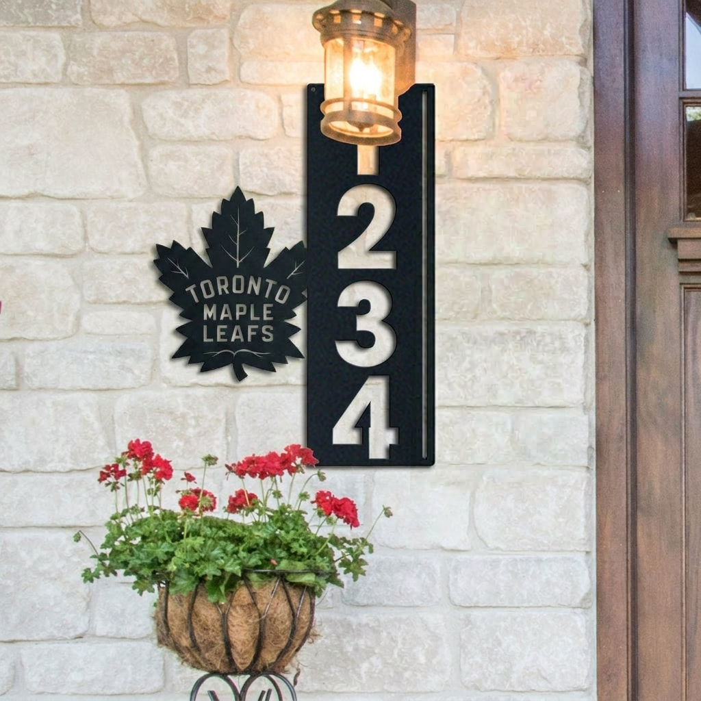NHL x TOR Custom Address Metal Sign HLP 40526 LBN