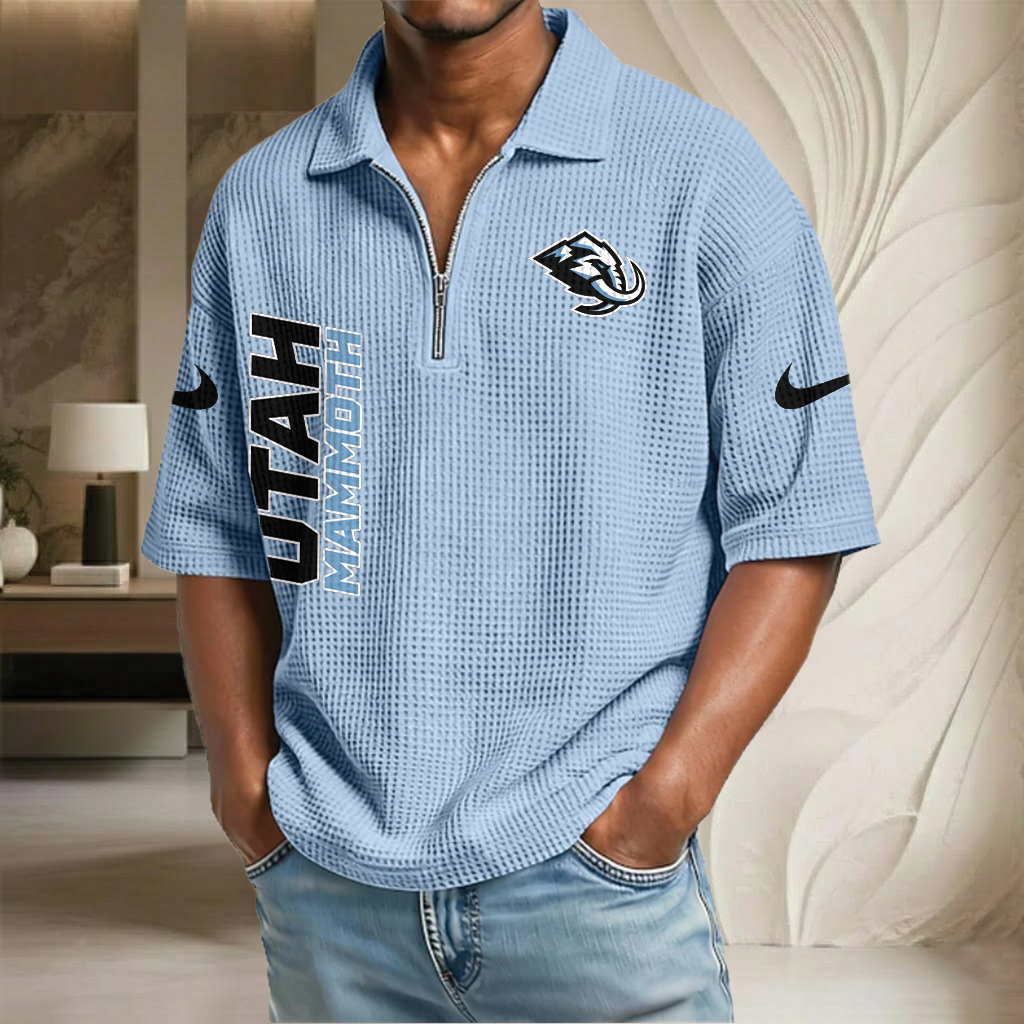 NHL x UM Waffle Half-Zip Polo Shirt HLP 070326 HLPHUONG
