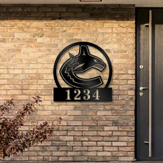 NHL x VAN Custom Address Metal Sign HLP 40526 HLPHUONG