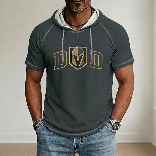 NHL x VEG Dad Hooded Short Sleeve Shirt HLP 280426 LBN