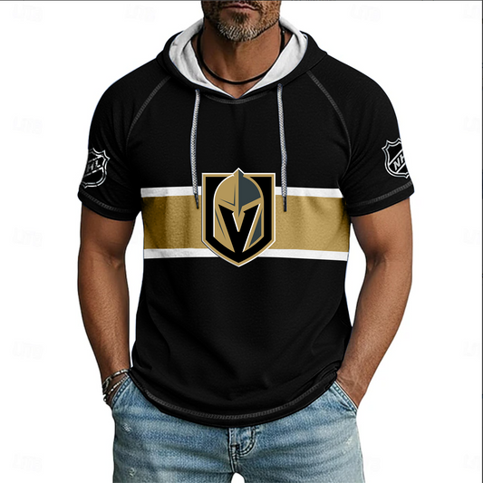 NHL x VEG Hockey Hooded Short Sleeve Shirt HLP 220426 HLPHUONG