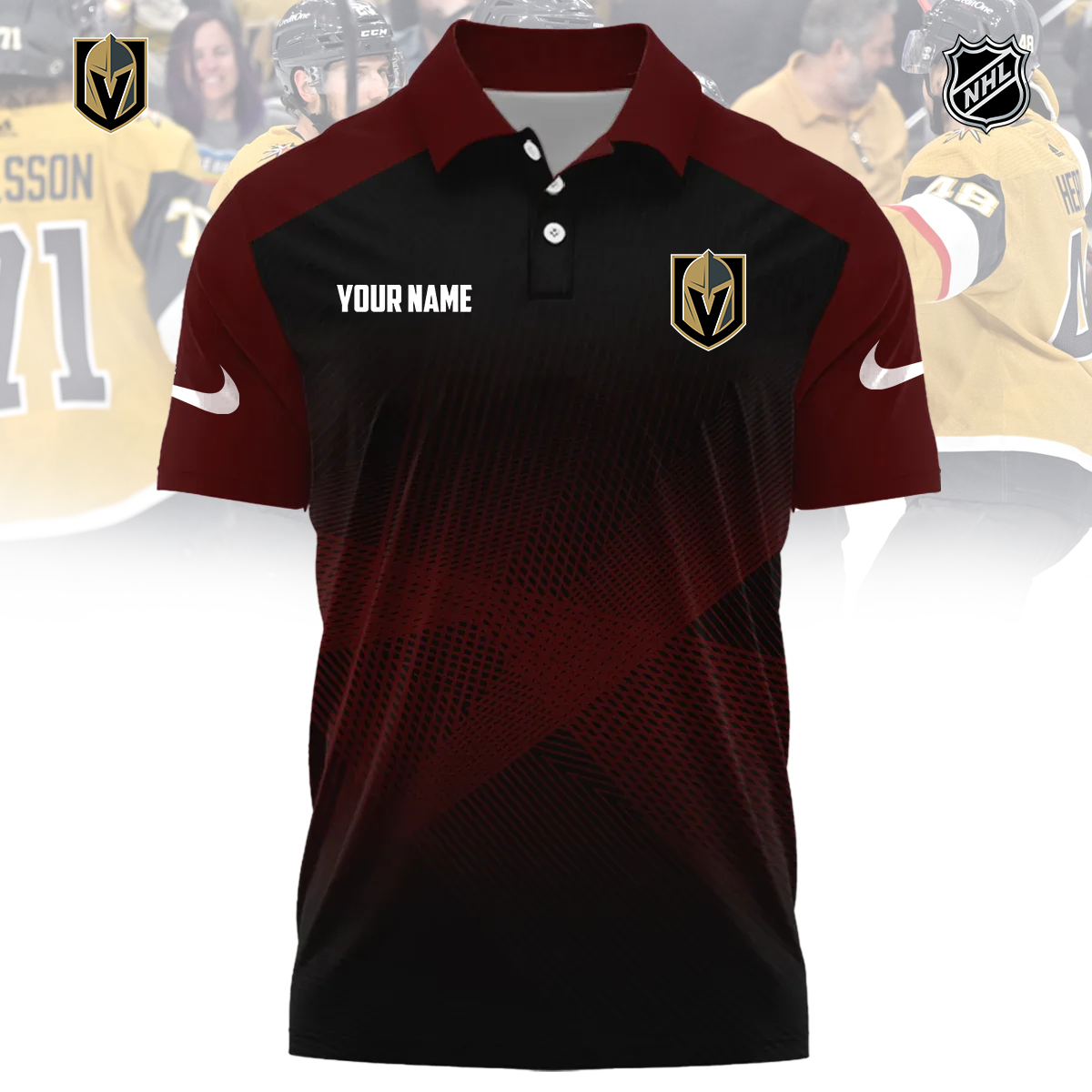 NHL x VEG Sport Custom Name Premium Polo Shirt HLP 060426 HLPHUONG 1