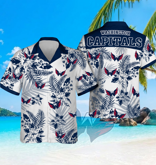 NHL x WAS Beach Hawaiian Shirt HLP 60426 HLPHUONG