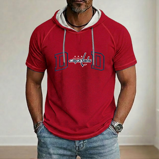 NHL x WAS Dad Hooded Short Sleeve Shirt HLP 280426 LBN