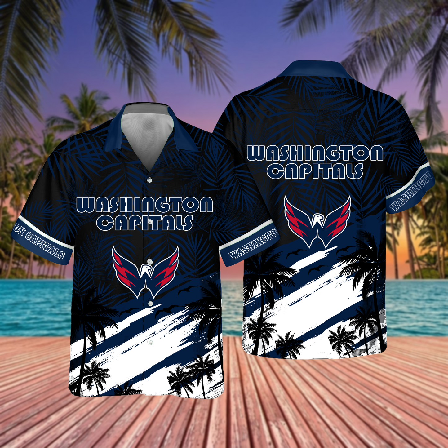 NHL x WAS Hockey Summer Hawaiian Shirt HLP 70426 HLPHUONG