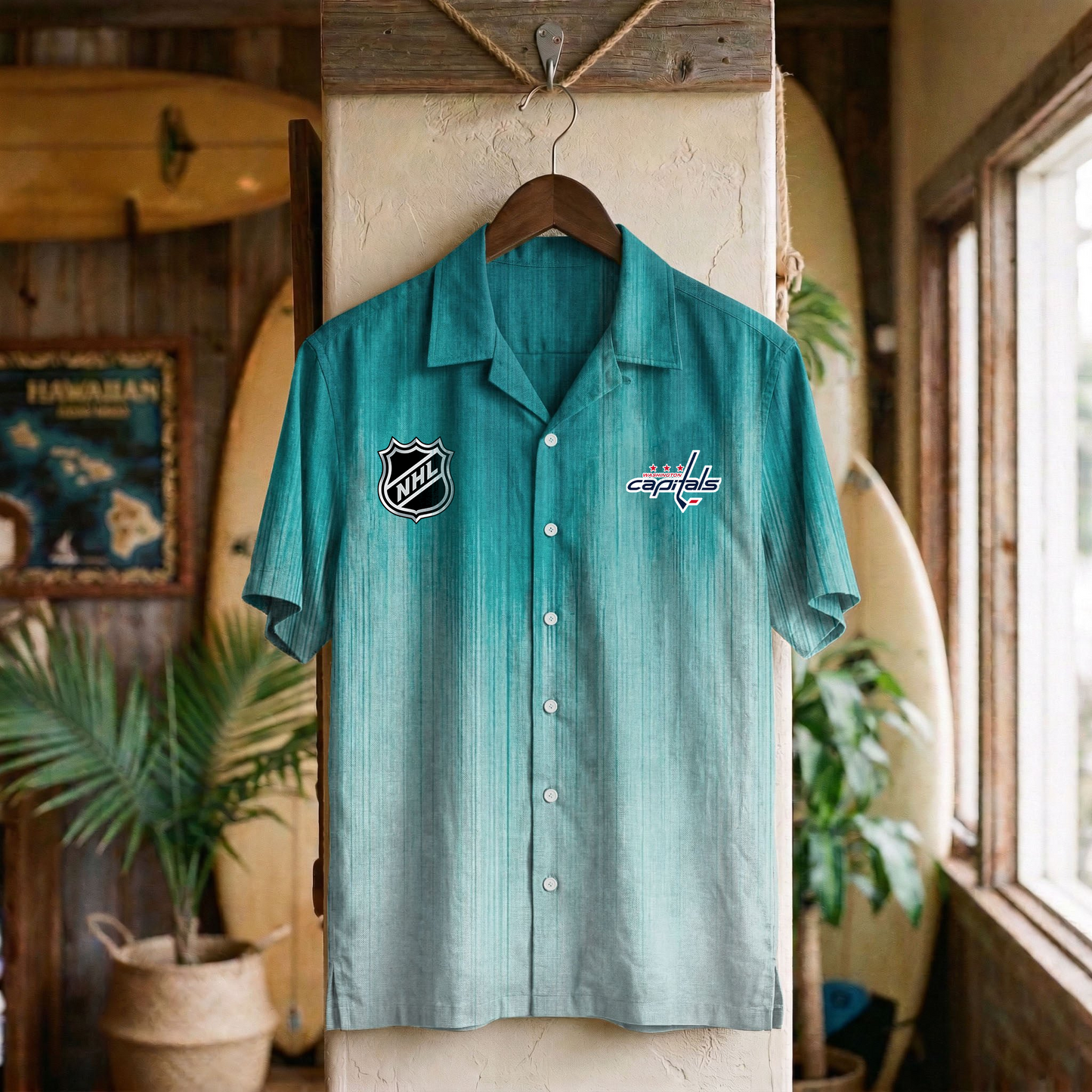 NHL x WAS Ombre Hawaiian Shirt HLP 020426 HLPHUONG