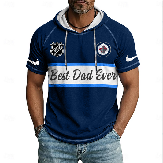 NHL x WIN Best Dad Hooded Short Sleeve Shirt HLP 220426 HLPHUONG