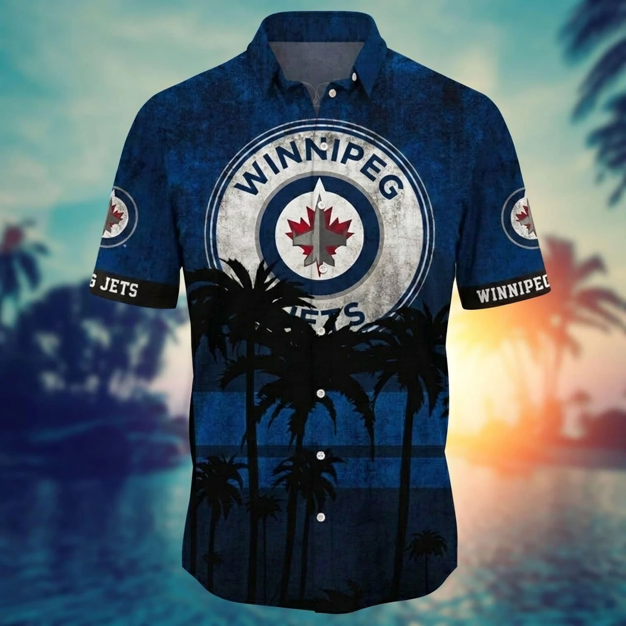 NHL x WIN Coconut Beach Hawaiian Shirt HLP 40426 LBN
