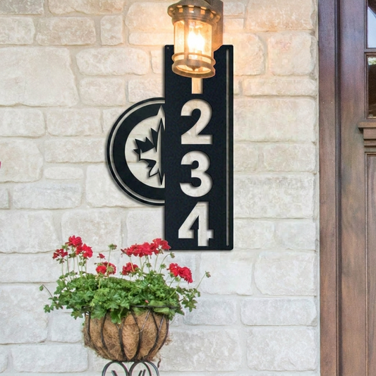 NHL x WIN Custom Address Metal Sign HLP 40526 LBN