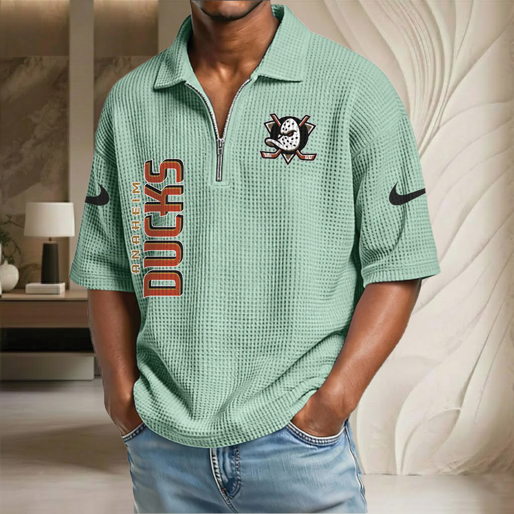 NHL x AD Waffle Half-Zip Polo Shirt HLP HLPHUONG