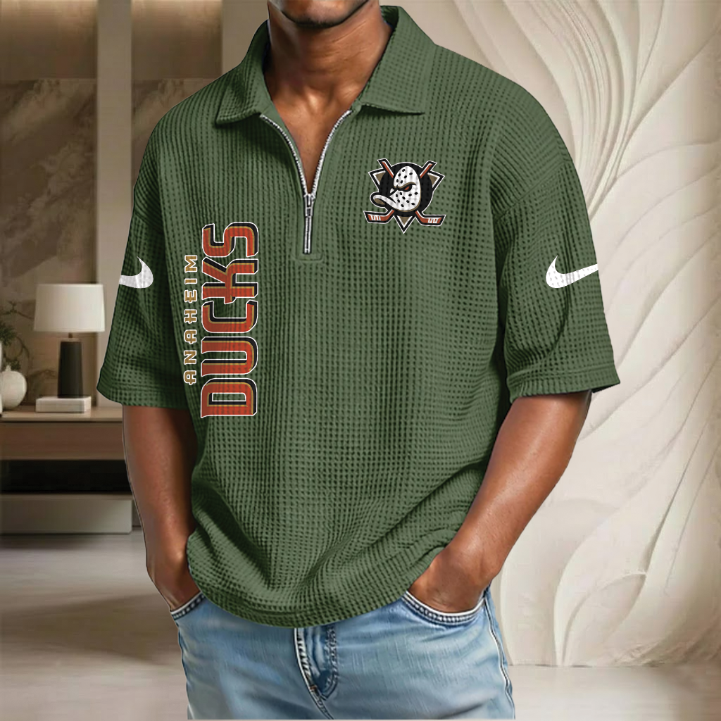 NHL x AD Waffle Half-Zip Polo Shirt HLP HLPHUONG