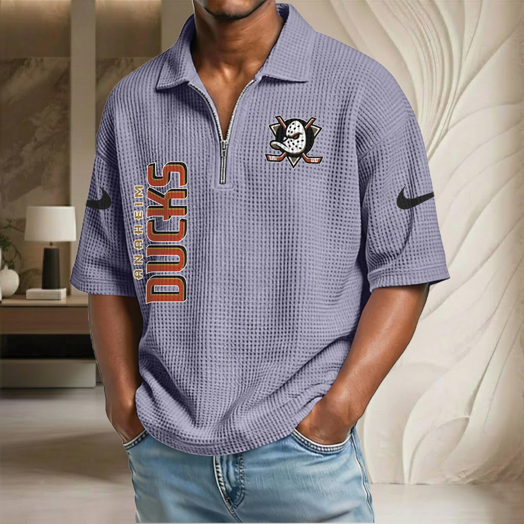 NHL x AD Waffle Half-Zip Polo Shirt HLP HLPHUONG