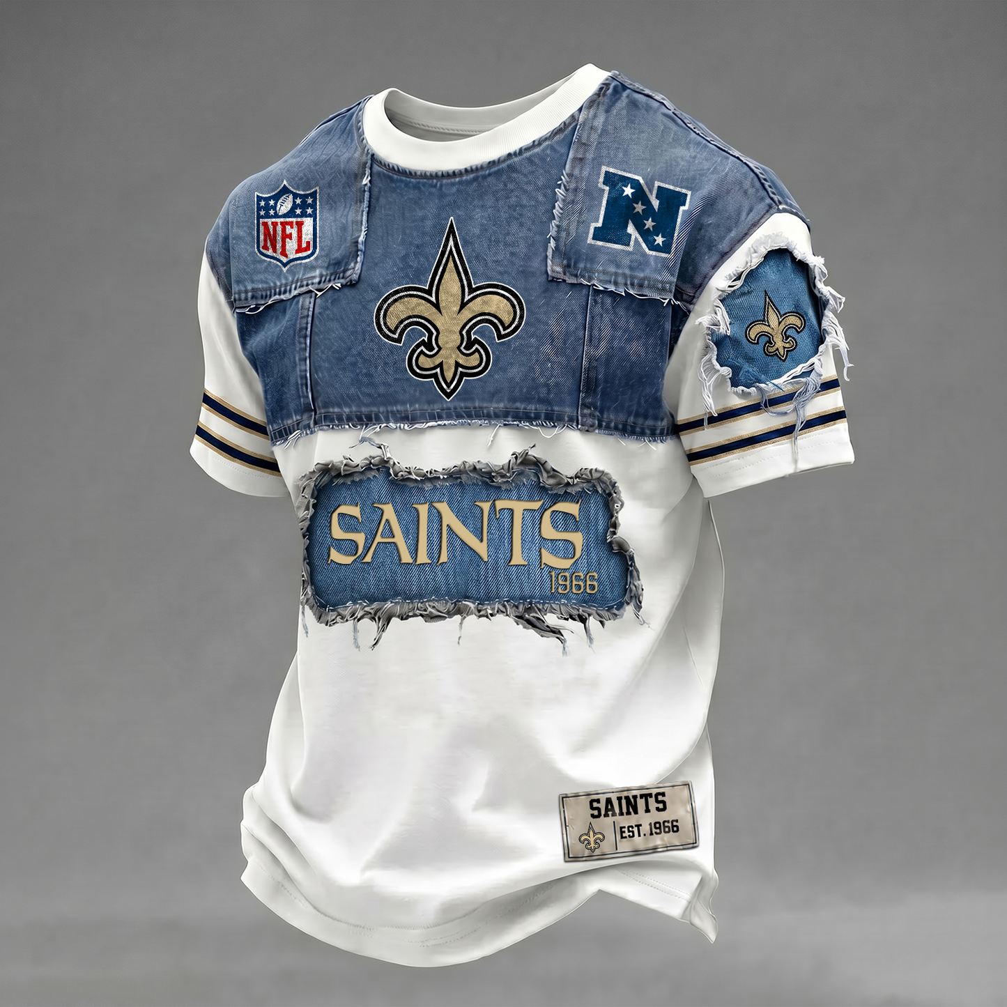 NO x NFL Patchwork Denim T-Shirt DATND TANTD 080626